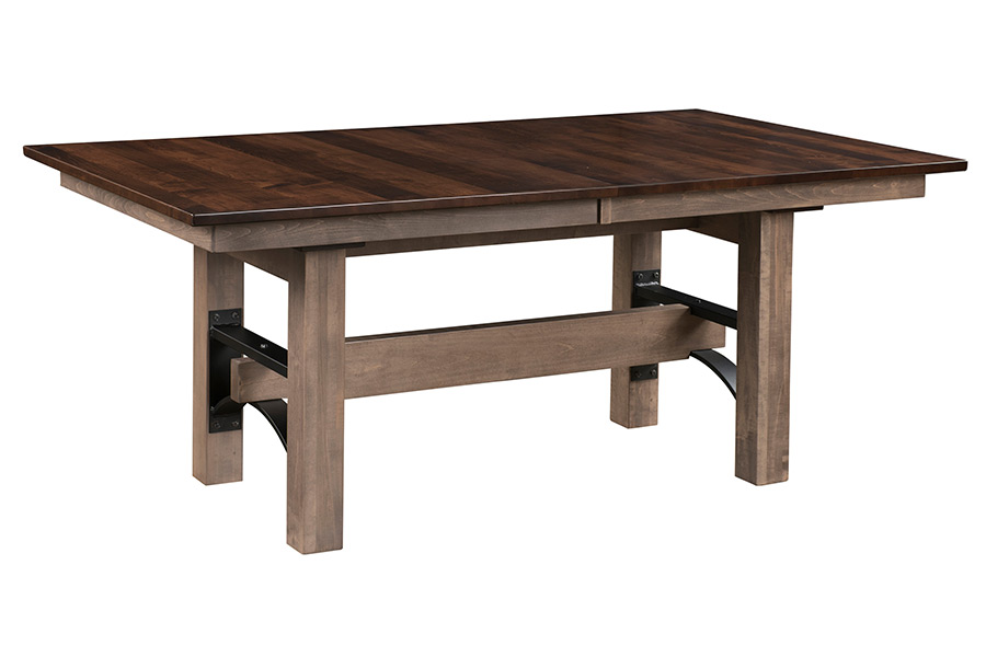 frontier double pedestal dining table